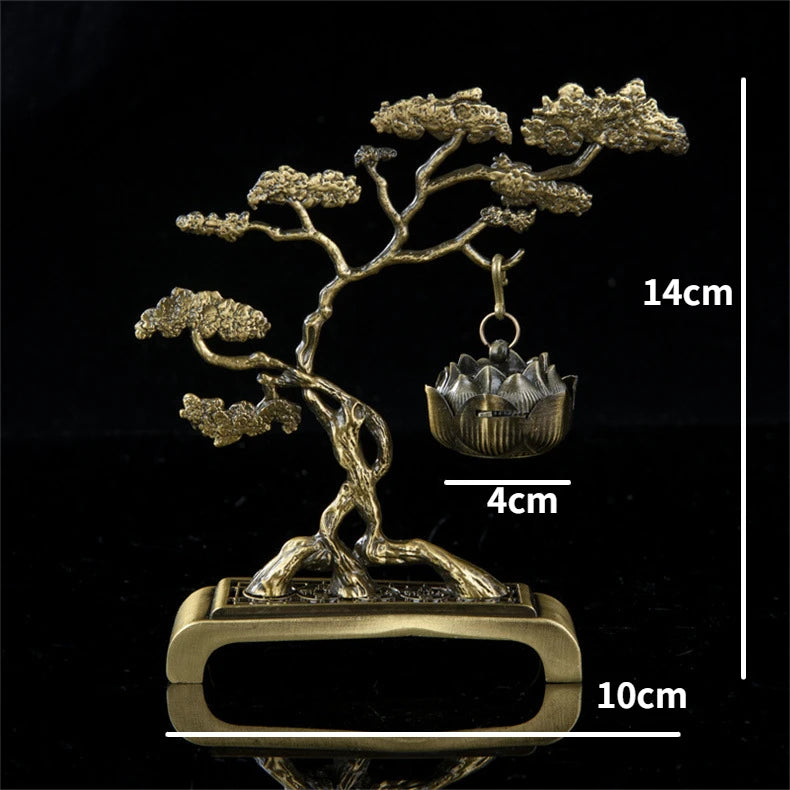 Petit brûleur d'encens en alliage de gourde, Mini brûleur Bosun, brûleur d'encens suspendu Antique, aromathérapie intérieure pour la maison