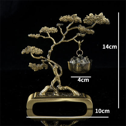 Petit brûleur d'encens en alliage de gourde, Mini brûleur Bosun, brûleur d'encens suspendu Antique, aromathérapie intérieure pour la maison