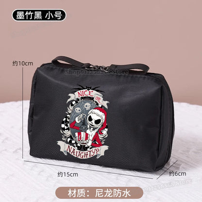 Le cauchemar avant noël trousse de maquillage dessin animé Figure Jack Skellington pochette sacs à cosmétiques Disney maquillage organisateur cas
