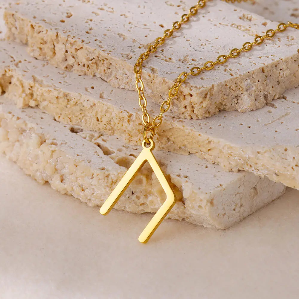 Vikings Rune pendentif collier en acier inoxydable pour femmes raffiné nordique runique pendentifs accessoires bijoux cadeau