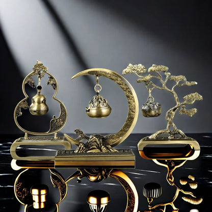 Petit brûleur d'encens en alliage de gourde, Mini brûleur Bosun, brûleur d'encens suspendu Antique, aromathérapie intérieure pour la maison