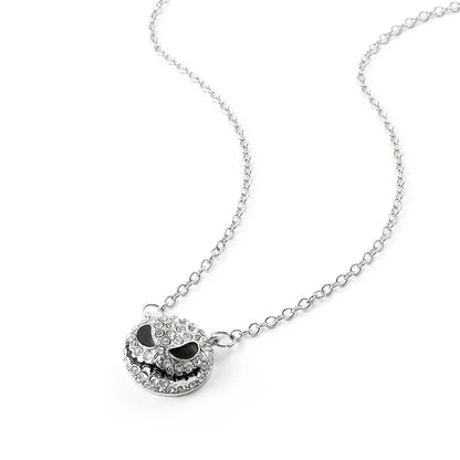 Collier ras du cou en biscuits Jack Skellington pour femme, L'Étrange Noël de monsieur Jack, bijoux fantaisie en cristal, luxe