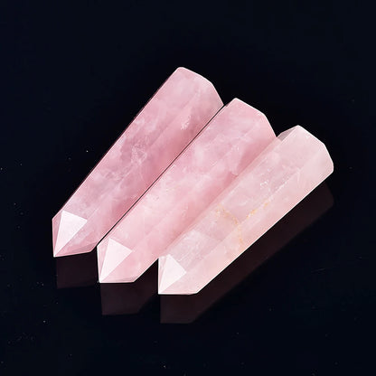 Pierre naturelle et cristaux pointe baguette sorcellerie Quartz Rose améthyste décoration de la maison pierres minérales artisanat salle Aquarium décor