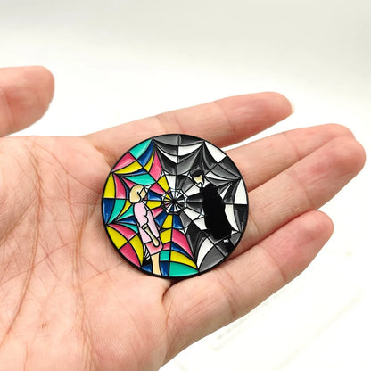 Bracelet de perles de fenêtre arc-en-ciel mercredi Addams, pendentif chose à main, bijoux gothiques pour femmes, accessoires cadeau