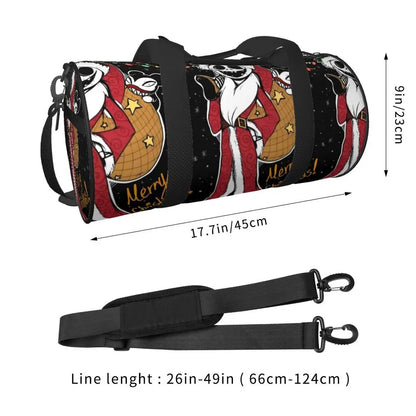 Sac fourre-tout de plage personnalisé Jack Skellington pour femmes, squelette vivant, grand compartiment, sacs de voyage pour salle de sport et plage