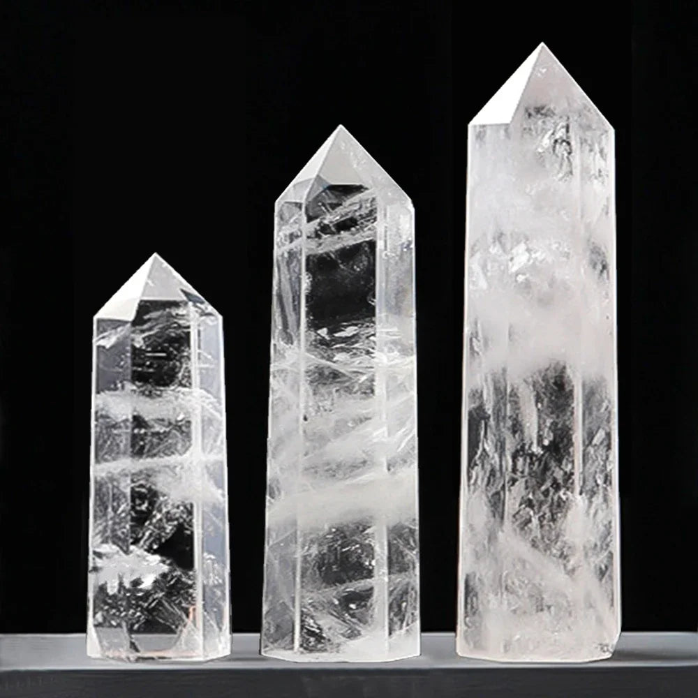 Pierre naturelle et cristaux pointe baguette sorcellerie Quartz Rose améthyste décoration de la maison pierres minérales artisanat salle Aquarium décor