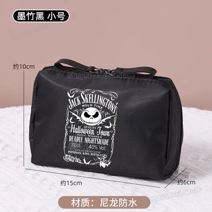 Le cauchemar avant noël trousse de maquillage dessin animé Figure Jack Skellington pochette sacs à cosmétiques Disney maquillage organisateur cas