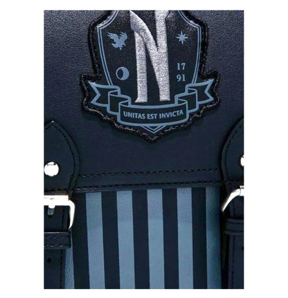 GerGift-Sac à Dos d'Université pour Enfant, Sacoche d'Écolière, Sacoche de Rangement pour Cosplay du Mercredi Addams