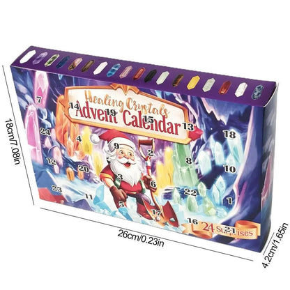 Calendrier de l'Avent en Clip avec Compte à Rebours de 24 Jours, Pierres Précieuses pour les Amoureux du Clip, Collier Citroën, 2024