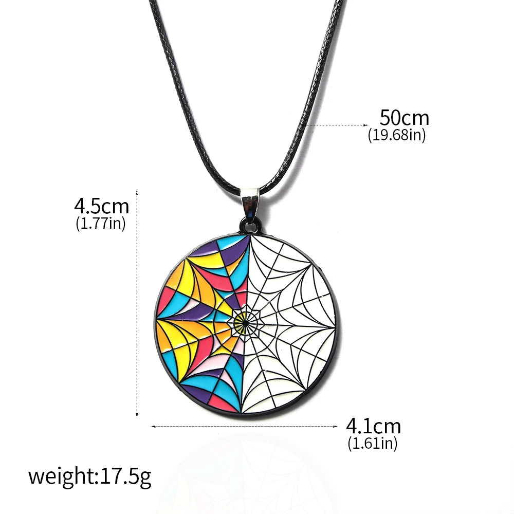 Bracelet de perles de fenêtre arc-en-ciel mercredi Addams, pendentif chose à main, bijoux gothiques pour femmes, accessoires cadeau