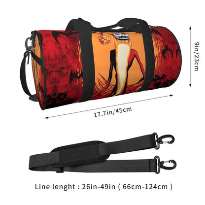 Sac fourre-tout de plage personnalisé Jack Skellington pour femmes, squelette vivant, grand compartiment, sacs de voyage pour salle de sport et plage