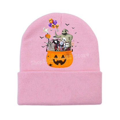 Disney le cauchemar avant noël tricoté chapeau enfants nouveau Anime tricot casquette garçons filles hiver chaud bonnets enfants Halloween cadeau