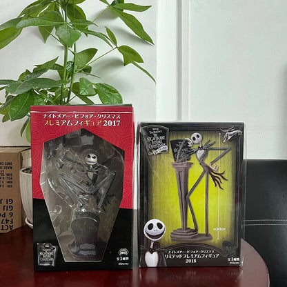 The Nightmare Before Christmas Jack Skellington Action Figure, 12 Face Jack Chair, Special Version Model Toy, Hmatte en Present