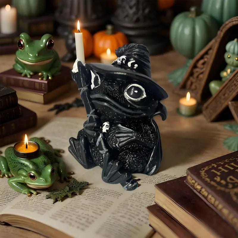 Statue d'Animal Créative, Sculpture Effrayante Noire, Décorations pour la Maison, Centres de Table de Bureau, Mouton, Chat, Grenouille, Figurine de Collection en Résine