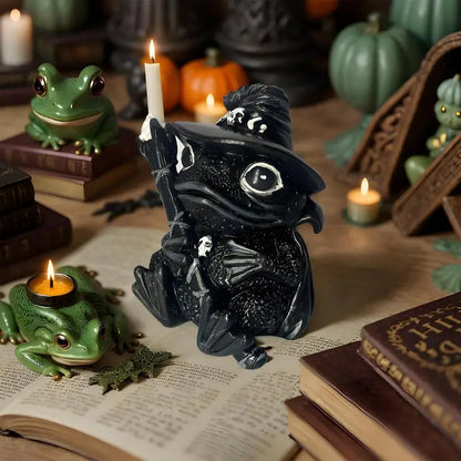Statue d'Animal Créative, Sculpture Effrayante Noire, Décorations pour la Maison, Centres de Table de Bureau, Mouton, Chat, Grenouille, Figurine de Collection en Résine