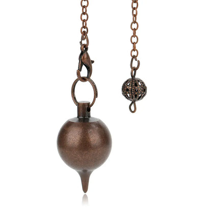 Pendule Spirituel egypt en Métal et Cuivre pour Électricité Radiesthésie, Outil de Travail Énergétique de Méditation, de Sorcellerie, divinatoires  veritable spiritualité brujeria de questions esoterisme en laiton X09