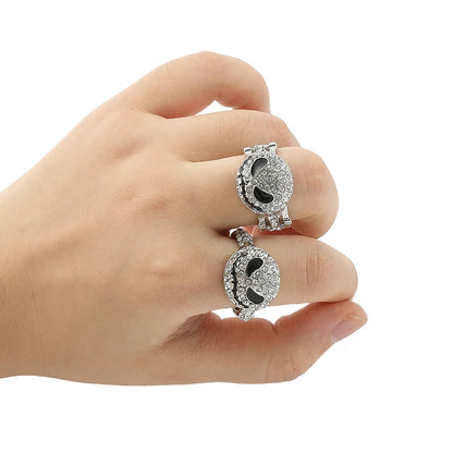 Disney-Jack Skellington Crystal Rings, L'Étrange Noël de monsieur Jack, Bijoux fantaisie, Accessoires hip hop, Bijoux pour femmes et hommes