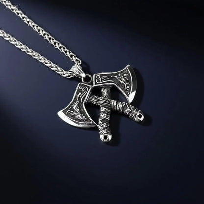 YQ 316L acier inoxydable Viking hache pendentif chaîne collier pour hommes bijoux accessoire cadeau livraison directe articles