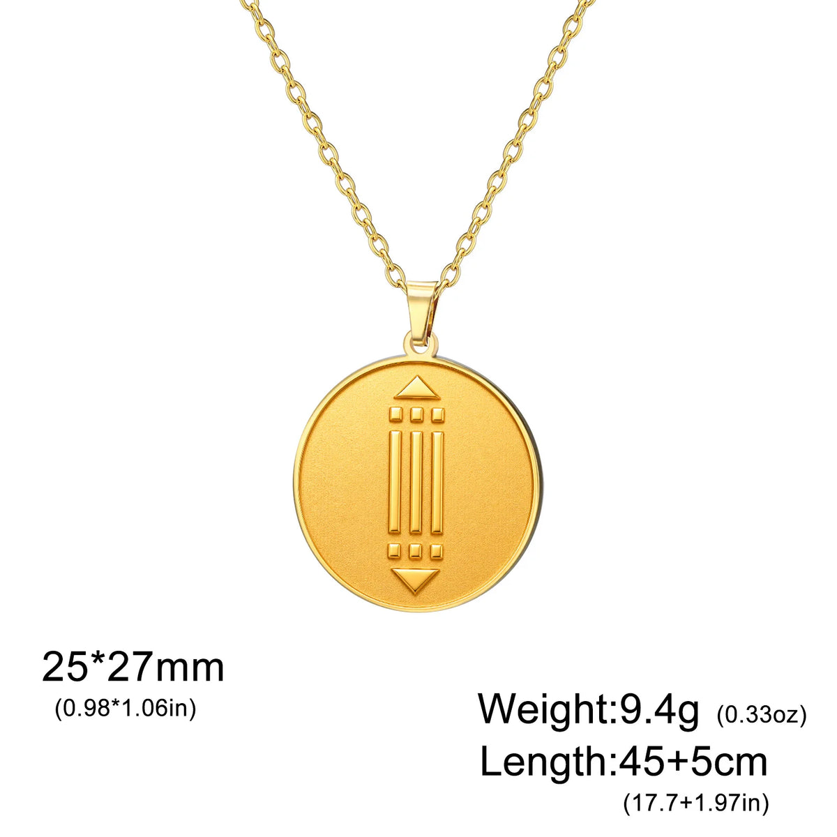 Collier pendentif pièce de monnaie Symbole d'Atlantide, Bijoux totem d'Atlantide mystérieux et ancien, Collection thématique, Cadeaux pour les amateurs de la culture d'Atlantide