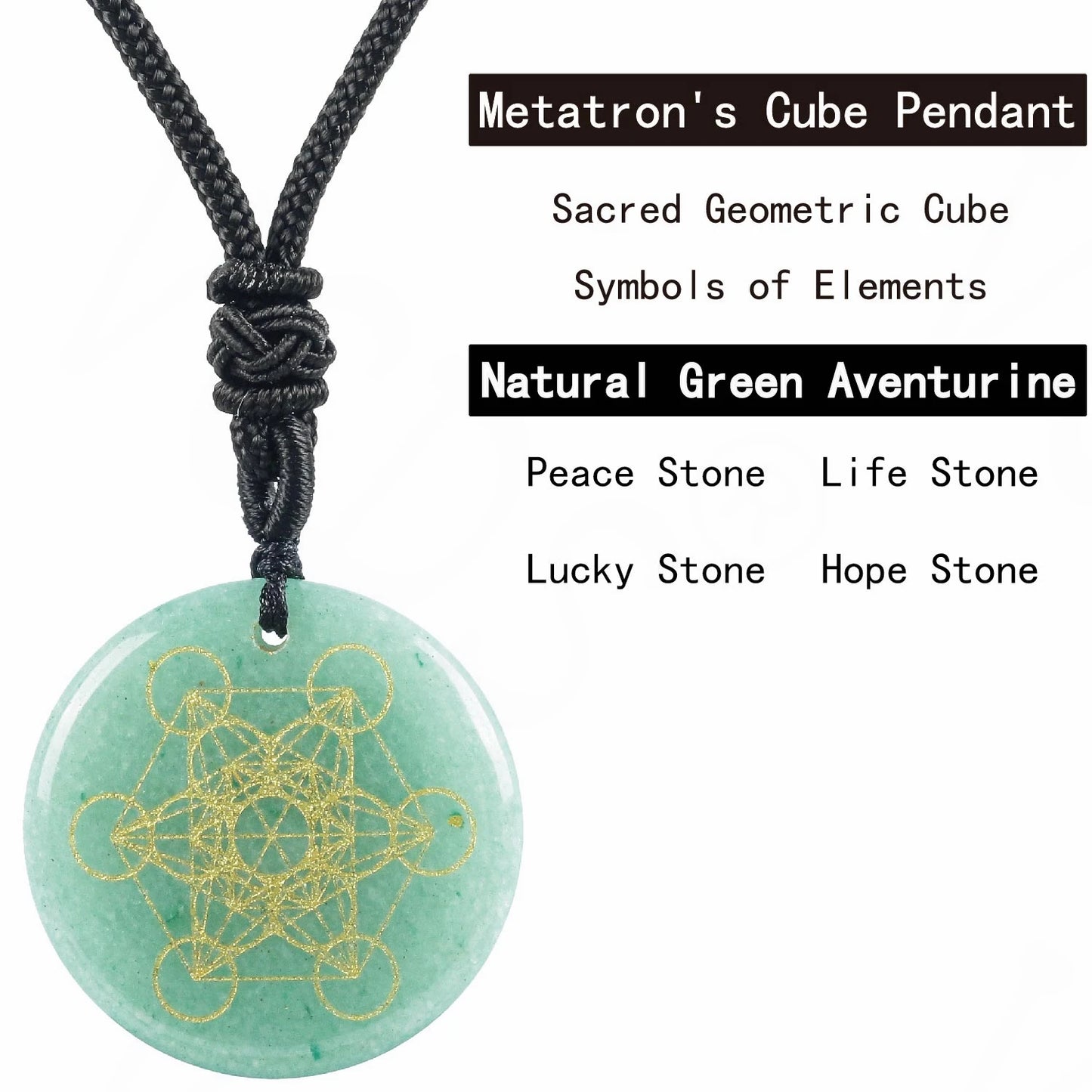 Pierre de cristal naturel Cube de Metatron pendentifs multidimensionnels mythologie ange mystérieux symboles divins colliers d'énergie Reiki