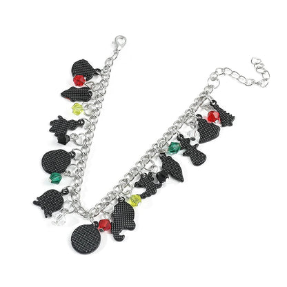 Bracelets à breloques L'Étrange Noël de Monsieur Jack pour femme, accessoires Jack Skellington, Sally Oogie Boogie, bijoux tendance, 2023