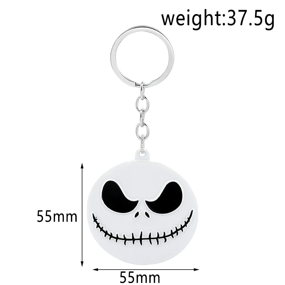 Porte-clés pendentif L'Étrange Noël de Monsieur Jack pour Halloween, accessoires Disney, Jack Skellington, Sally, bijoux cadeaux