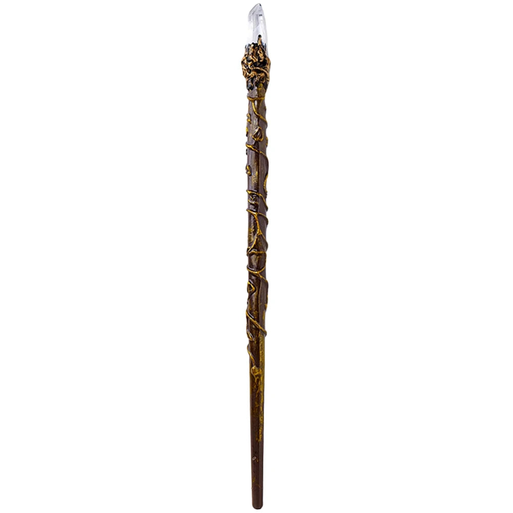 Bâton Magique de Sorcière, Quartz, Clip Naturel, Sceptre, Outil Rituel de Dégradation, Ornement d'Autel, Accessoire d'Halloween, Cadeau de Bijoux Fait à la Main, 1 Pièce