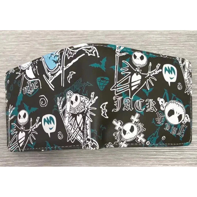 Le cauchemar avant noël portefeuilles dessin animé Figure Jack Skellington porte-monnaie femmes hommes sac d'argent Halloween Cosplay sac cadeau