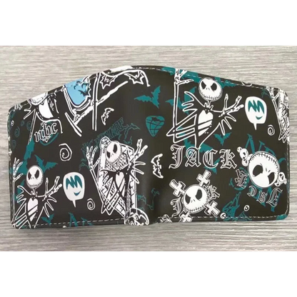 Le cauchemar avant noël portefeuilles dessin animé Figure Jack Skellington porte-monnaie femmes hommes sac d'argent Halloween Cosplay sac cadeau