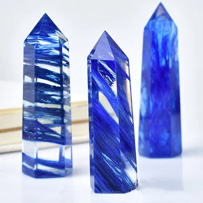 Pierre naturelle et cristaux pointe baguette sorcellerie Quartz Rose améthyste décoration de la maison pierres minérales artisanat salle Aquarium décor