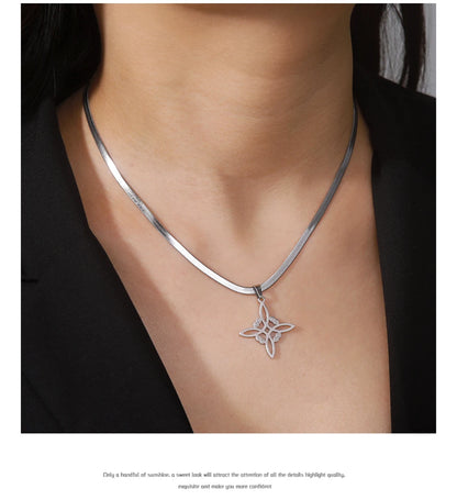 Collier Vintage avec nœud de sorcière pour femmes, pendentif porte-bonheur, amulette de Protection des celtiques irlandais, en acier inoxydable, bijoux Wicca, cadeau