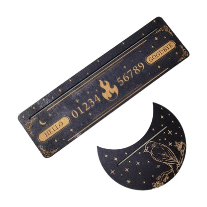 Présentoir de Cartes de Tarot en Bois, Support de Sorcière, Fournitures d'Outils de Décoration, Impression de Lune, Rangement de Cartes, Organiser T1, 2 Pièces/Ensemble