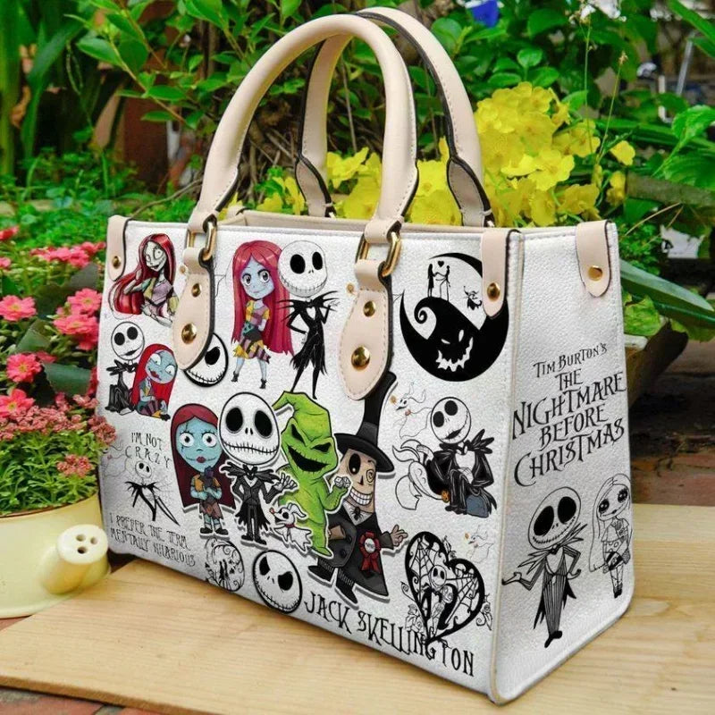 Sac à bandoulière en cuir Pu pour femmes, cauchemar avant noël Jack Skellington, sac à main de luxe Anime Sally Cosplay, cadeau d'halloween