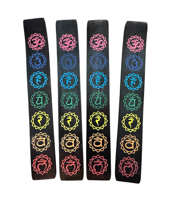 Porte encens bois ski 7 chakras
