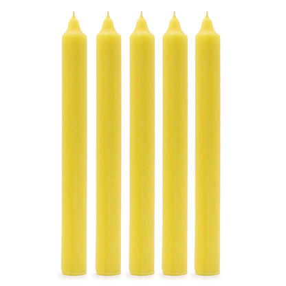 Velas a Granel de Color Sólido - Limón Rústico - Paquete de 10