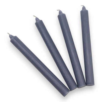 Velas a granel de color sólido - verde azulado rústico - Paquete de 10